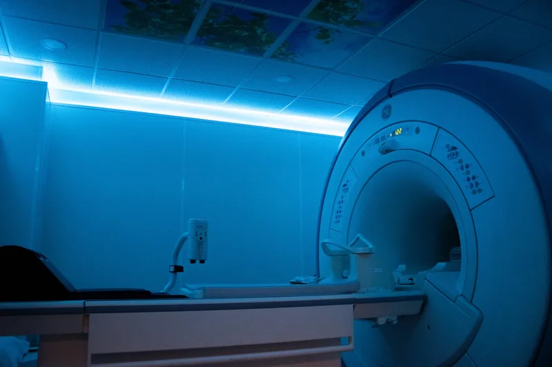 MRI suite with ambient lighting