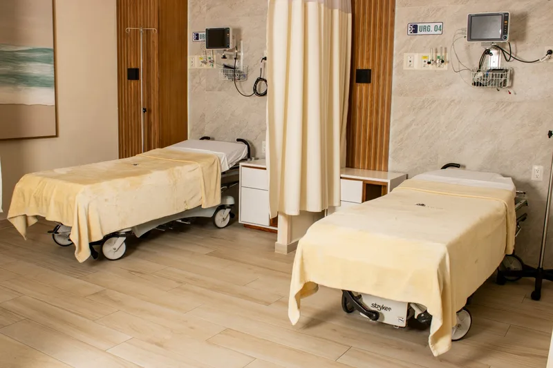 Emergency treatment bays at Hospital Marina Mazatlán